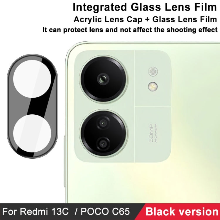 For Xiaomi Redmi 13C 4G / POCO C65 4G imak High Definition Integrated Glass Lens Film Black Version - For Xiaomi by imak | Online Shopping South Africa | PMC Jewellery | Buy Now Pay Later Mobicred