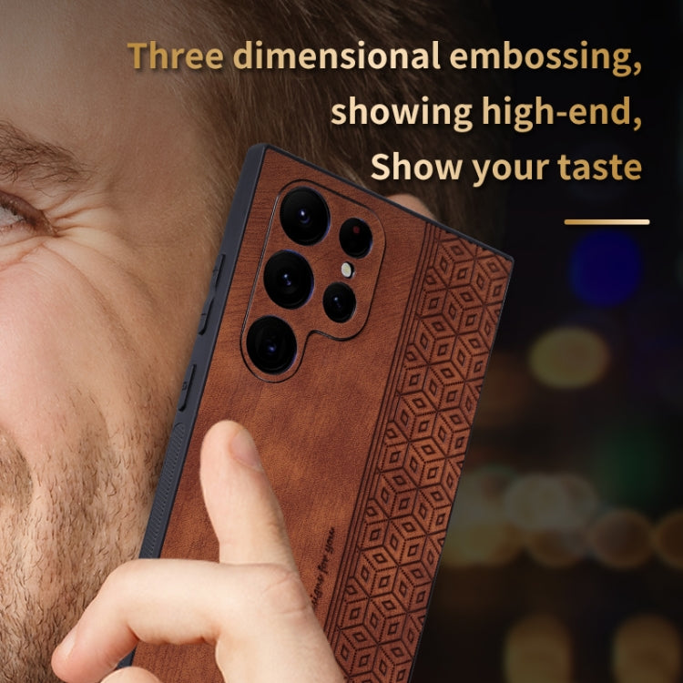 For Samsung Galaxy S24 Ultra 5G AZNS 3D Embossed Skin Feel Phone Case(Sapphire Blue) - free shipping - PMC Jewellery - Order now!