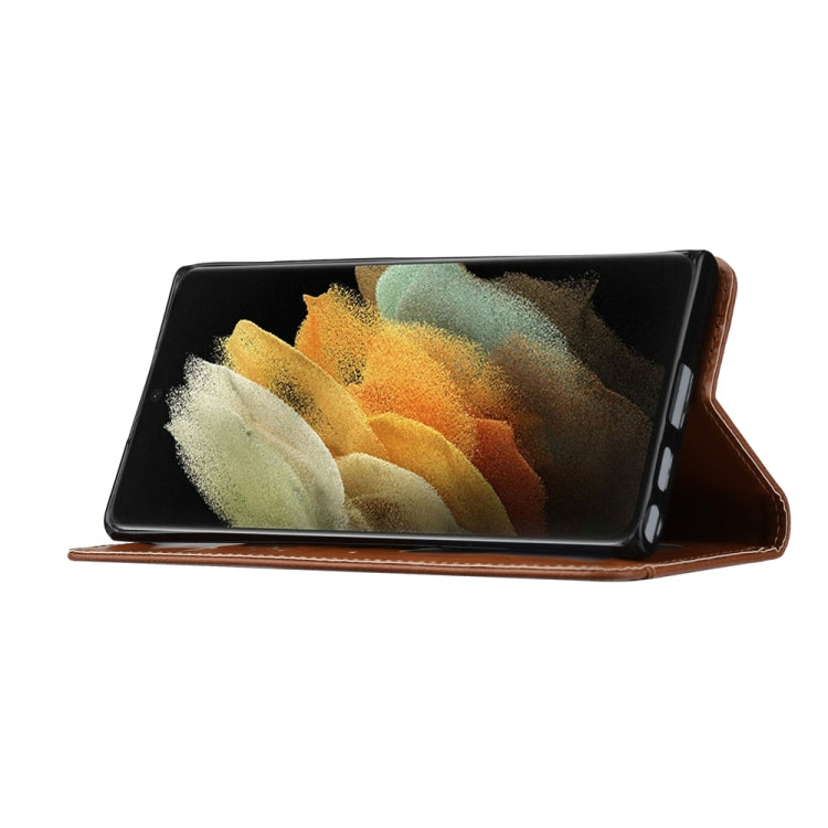 For Samsung Galaxy S25 Ultra 5G Knead Skin Texture Flip Leather Phone Case(Black) - Galaxy S25 Ultra 5G Cases by PMC Jewellery | Online Shopping South Africa | PMC Jewellery | Buy Now Pay Later Mobicred