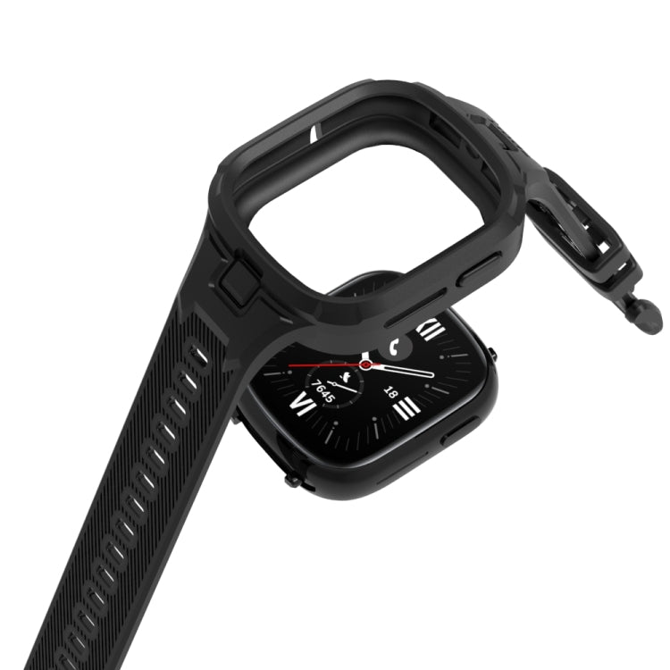 For Honor Watch 4 Solid Color Integrated TPU Watch Band(Orange) - Watch Bands by PMC TechLife | Online Shopping South Africa | PMC TechLife | Buy Now Pay Later Mobicred