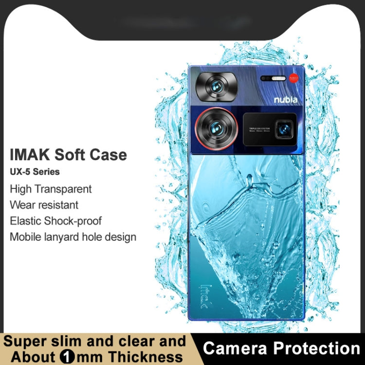 For ZTE nubia Z60 Ultra 5G imak UX-5 Series Transparent Shockproof TPU Protective Case(Transparent) - ZTE Cases by imak | Online Shopping South Africa | PMC Jewellery