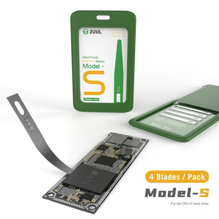 2UUL Hand Finish Blades For Phone Screen Debonding / Removal IC, Model:S - Crowbar by 2UUL | Online Shopping South Africa | PMC TechLife | Buy Now Pay Later Mobicred