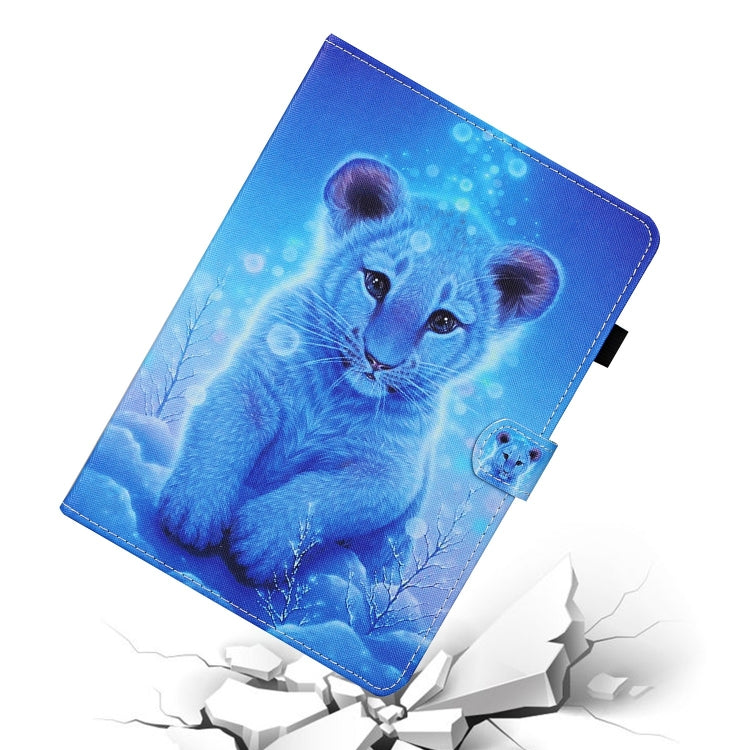 For Lenovo Tab M11/ Xiaoxin Pad 11 2024 Coloured Drawing Stitching Smart Leather Tablet Case(Little Tiger) - Lenovo by PMC Jewellery | Online Shopping South Africa | PMC Jewellery | Buy Now Pay Later Mobicred