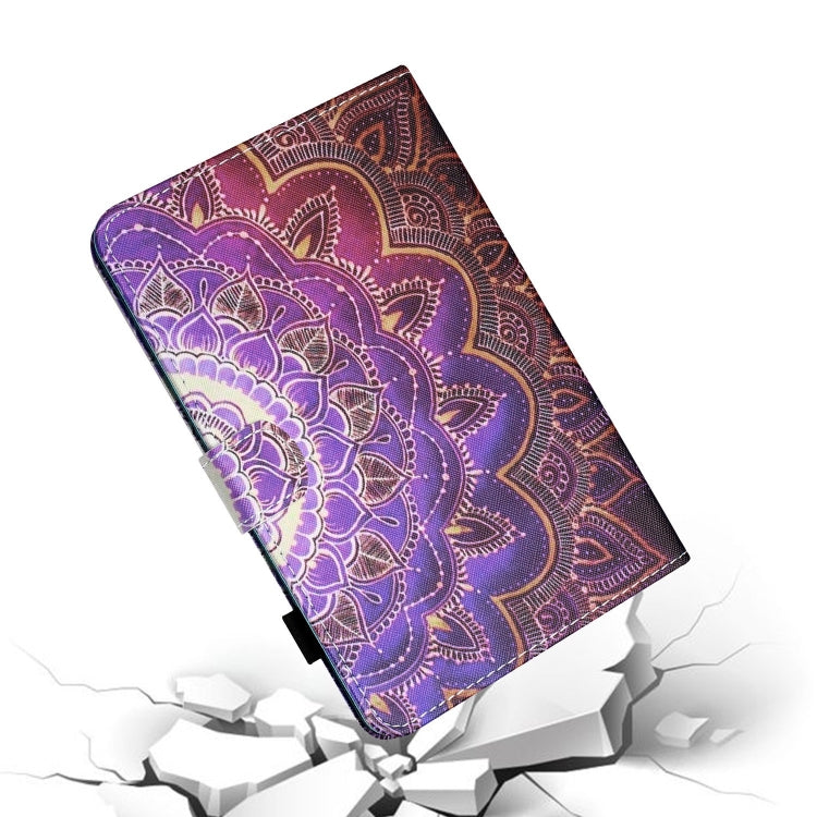 For Lenovo Tab P12 2023 / TB370FU Coloured Drawing Stitching Smart Leather Tablet Case(Mandala Flower) - Lenovo by PMC TechLife | Online Shopping South Africa | PMC TechLife | Buy Now Pay Later Mobicred