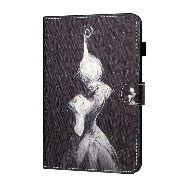 For Lenovo Tab P12 2023 / TB370FU Coloured Drawing Stitching Smart Leather Tablet Case(Star Girl) - Lenovo by PMC TechLife | Online Shopping South Africa | PMC TechLife | Buy Now Pay Later Mobicred