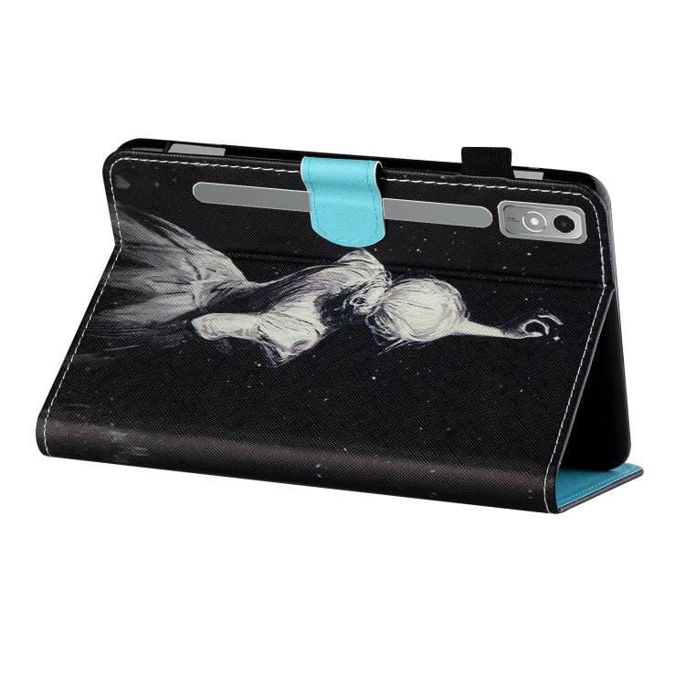 For Lenovo Tab P12 2023 / TB370FU Coloured Drawing Stitching Smart Leather Tablet Case(Star Girl) - Lenovo by PMC TechLife | Online Shopping South Africa | PMC TechLife | Buy Now Pay Later Mobicred