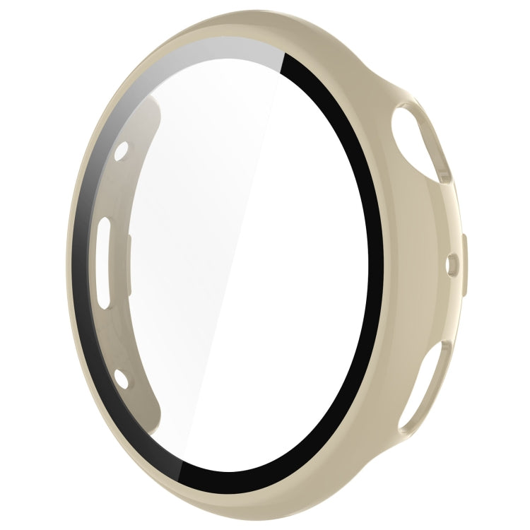 For vivo Watch 3 PC + Tempered Glass Film Integrated Watch Case(Ivory White) - Watch Case by PMC TechLife | Online Shopping South Africa | PMC TechLife | Buy Now Pay Later Mobicred