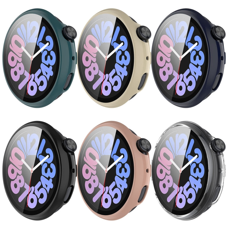 For vivo Watch 3 PC + Tempered Glass Film Integrated Watch Case(Ink Blue) - Watch Case by PMC TechLife | Online Shopping South Africa | PMC TechLife | Buy Now Pay Later Mobicred