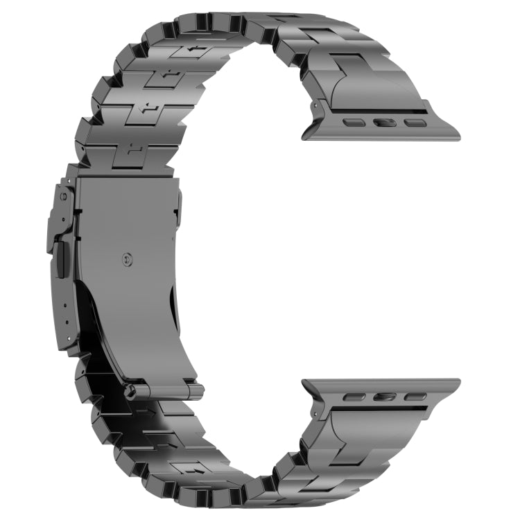 For Apple Watch SE 2023 44mm Butterfly Type Titanium Steel Watch Band(Grey) - Watch Bands by PMC TechLife | Online Shopping South Africa | PMC TechLife | Buy Now Pay Later Mobicred