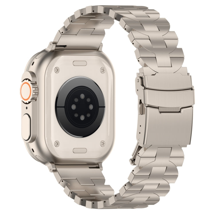 For Apple Watch SE 2023 40mm Butterfly Type Titanium Steel Watch Band(Titanium) - Watch Bands by PMC TechLife | Online Shopping South Africa | PMC TechLife