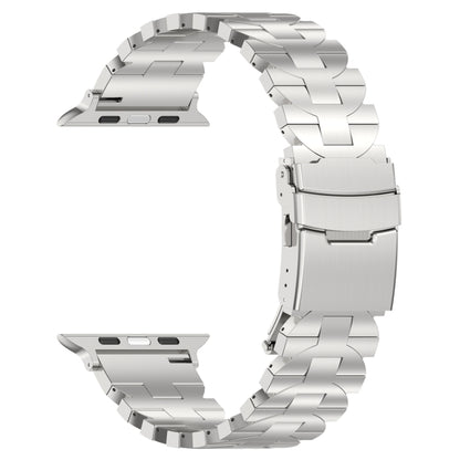 For Apple Watch SE 40mm Butterfly Type Titanium Steel Watch Band(Silver) - Watch Bands by PMC Jewellery | Online Shopping South Africa | PMC Jewellery