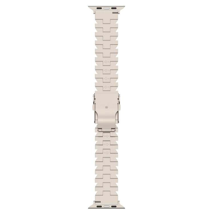 For Apple Watch Series 2 42mm Butterfly Type Titanium Steel Watch Band(Black) - Watch Bands by PMC TechLife | Online Shopping South Africa | PMC TechLife