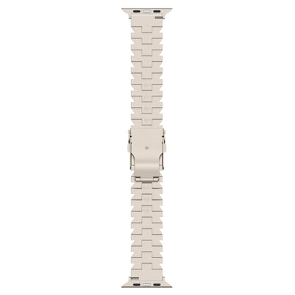 For Apple Watch Series 6 40mm Butterfly Type Titanium Steel Watch Band(Silver) - Watch Bands by PMC Jewellery | Online Shopping South Africa | PMC Jewellery