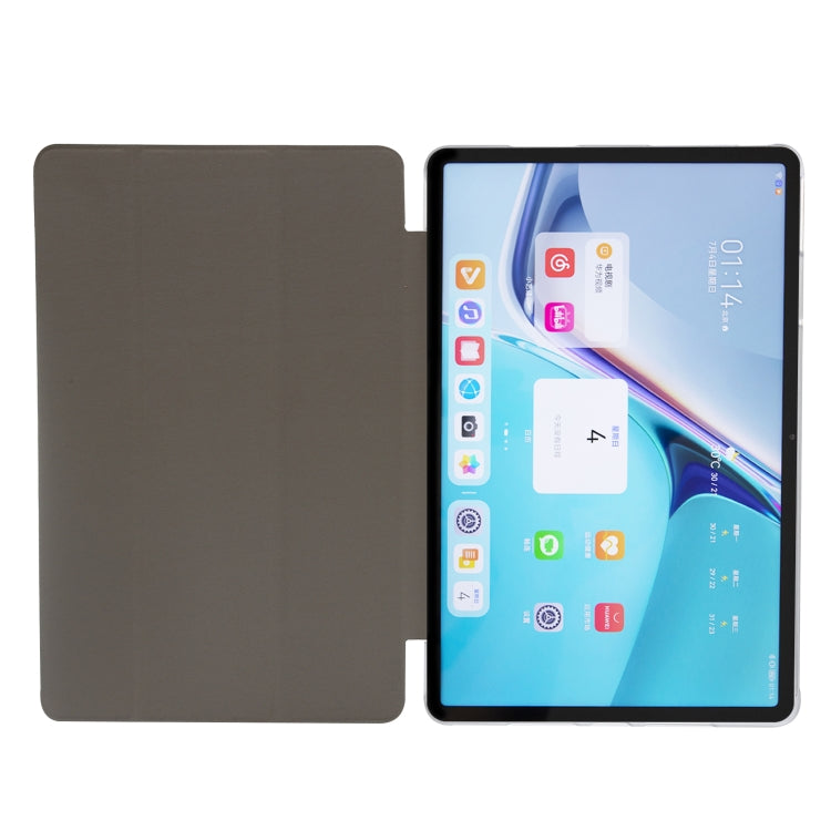 For Huawei MatePad Pro 11 2024 Silk Texture 3-Fold Leather Tablet Case(Dark Blue) - Huawei by PMC Jewellery | Online Shopping South Africa | PMC Jewellery | Buy Now Pay Later Mobicred