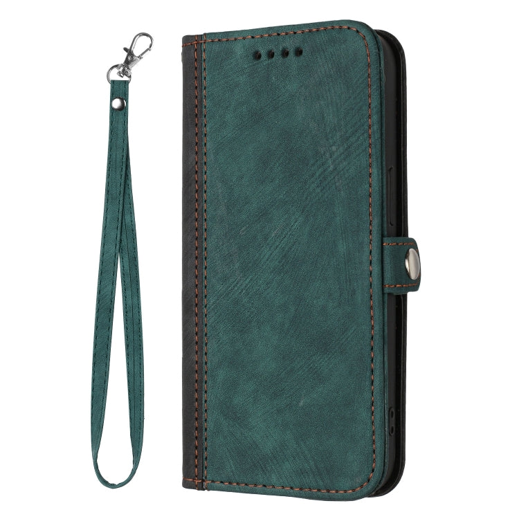 For Google Pixel 9 Pro Side Buckle Double Fold Hand Strap Leather Phone Case(Dark Green) - Google Cases by PMC Jewellery | Online Shopping South Africa | PMC Jewellery | Buy Now Pay Later Mobicred