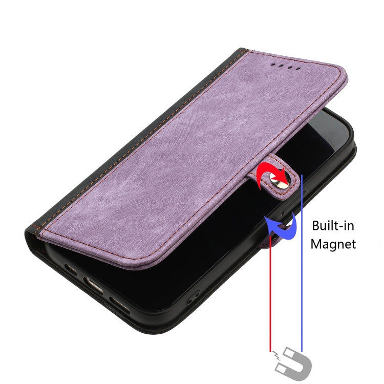 For Google Pixel 9 Side Buckle Double Fold Hand Strap Leather Phone Case(Purple) - Google Cases by PMC Jewellery | Online Shopping South Africa | PMC Jewellery | Buy Now Pay Later Mobicred