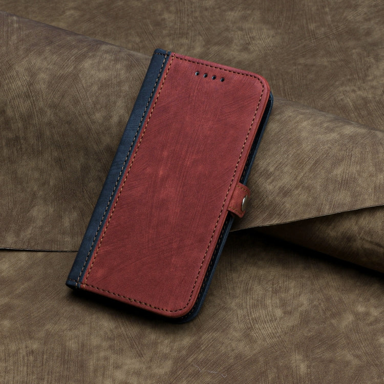 For Xiaomi Redmi K70 Side Buckle Double Fold Hand Strap Leather Phone Case(Red) - K70 Cases by PMC Jewellery | Online Shopping South Africa | PMC Jewellery | Buy Now Pay Later Mobicred