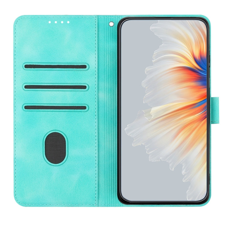 For Google Pixel 9 Pro Heart Pattern Skin Feel Leather Phone Case(Light Blue) - Google Cases by PMC Jewellery | Online Shopping South Africa | PMC Jewellery | Buy Now Pay Later Mobicred