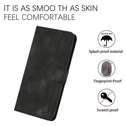 For Google Pixel 9 Heart Pattern Skin Feel Leather Phone Case(Black) - Google Cases by PMC Jewellery | Online Shopping South Africa | PMC Jewellery | Buy Now Pay Later Mobicred