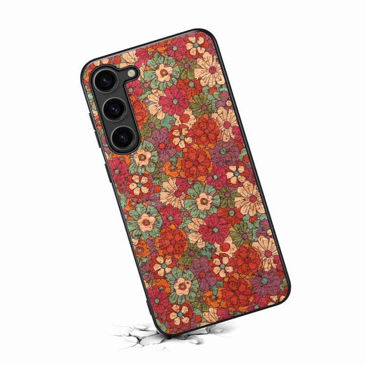 For Samsung Galaxy S24+ 5G Four Seasons Flower Language Series TPU Phone Case(Summer Red) - Galaxy S24+ 5G Cases by PMC Jewellery | Online Shopping South Africa | PMC Jewellery