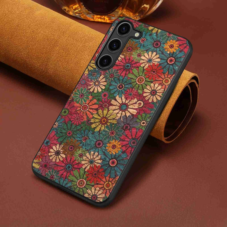 For Samsung Galaxy S24 5G Four Seasons Flower Language Series TPU Phone Case(Spring Green) - Galaxy S24 5G Cases by PMC Jewellery | Online Shopping South Africa | PMC Jewellery