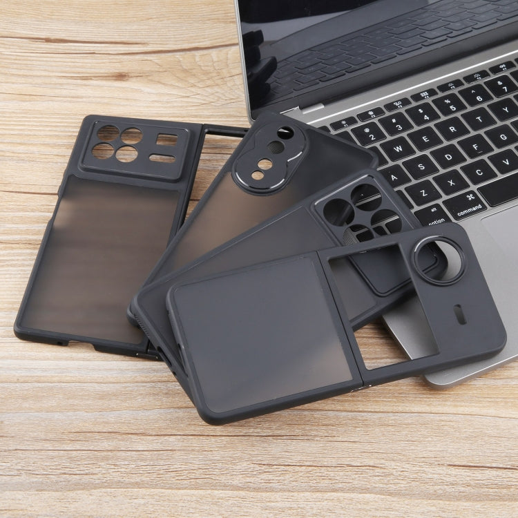For Xiaomi Redmi Note 13 Fine Pore Matte Black TPU + PC Phone Case - Note 13 Cases by PMC TechLife | Online Shopping South Africa | PMC TechLife | Buy Now Pay Later Mobicred