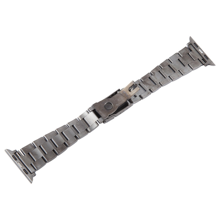 For Apple Watch Ultra 49mm Three-Bead Stainless Steel Watch Band(Gun Color) - free shipping - PMC TechLife - Order now!
