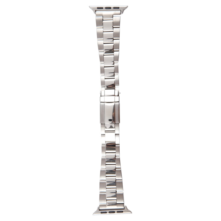 For Apple Watch Series 8 45mm Three-Bead Stainless Steel Watch Band(Silver) - free shipping - PMC TechLife - Order now!