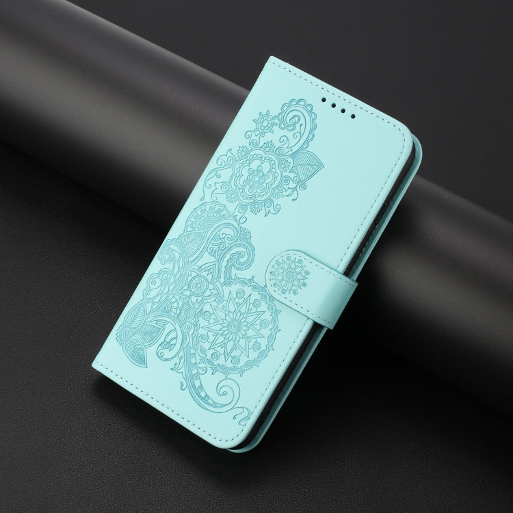 For Xiaomi Redmi K70 Datura Flower Embossed Flip Leather Phone Case(Light blue) - K70 Cases by PMC Jewellery | Online Shopping South Africa | PMC Jewellery | Buy Now Pay Later Mobicred