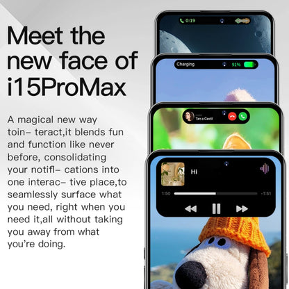 i15ProMax / L015A, 3GB+64GB, 6.61 inch Face Identification Android 8.1 MTK6753 Octa Core 1.5GHz, Network: 4G, AI GPT4, Dual SIM(Titanium Grey) -  by PMC Jewellery | Online Shopping South Africa | PMC Jewellery