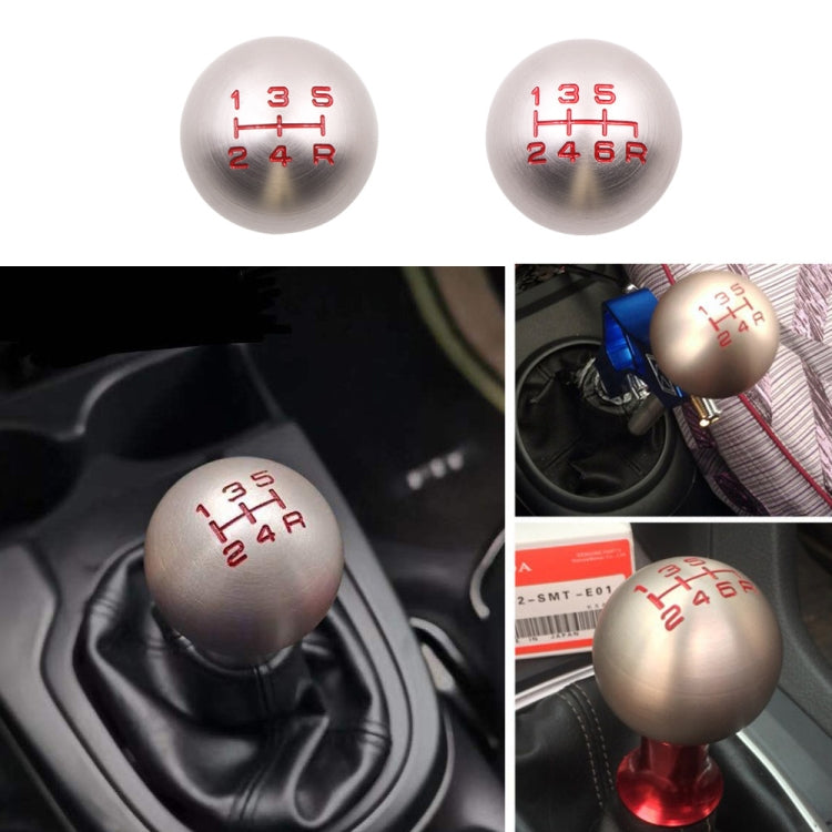 For Honda Series Metal Gear Head Car Modified Gear Stick Shift Knob, Style:5 Speed(Silver) - Shift Knob by PMC Jewellery | Online Shopping South Africa | PMC Jewellery | Buy Now Pay Later Mobicred