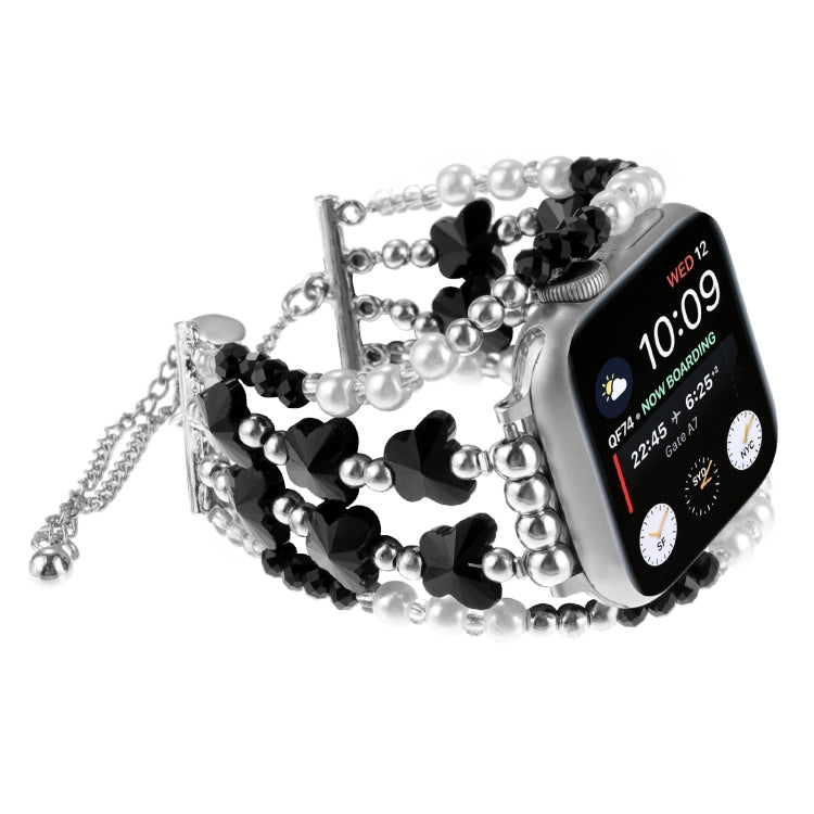 For Apple Watch Ultra 2 49mm Butterfly Chain Bracelet Metal Watch Band(Black) - Watch Bands by PMC TechLife | Online Shopping South Africa | PMC TechLife