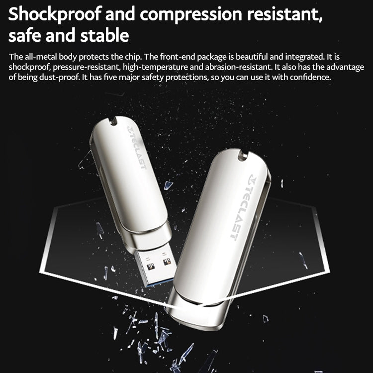 Teclast Leishen Plus Series USB3.0 Twister Flash Drive, Memory:64GB(Silver) - free shipping - PMC Jewellery - Order now!