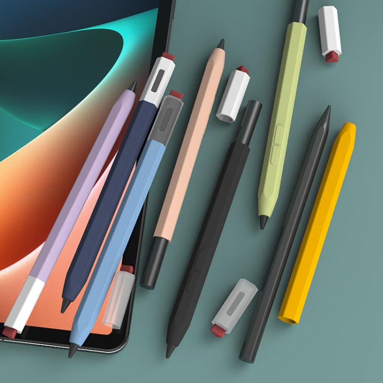 For Xiaomi Inspiration Stylus 1st LOVE MEI Retro Style Silicone Protective Pen Case(Purple) - Pencil Accessories by LOVE MEI | Online Shopping South Africa | PMC TechLife | Buy Now Pay Later Mobicred