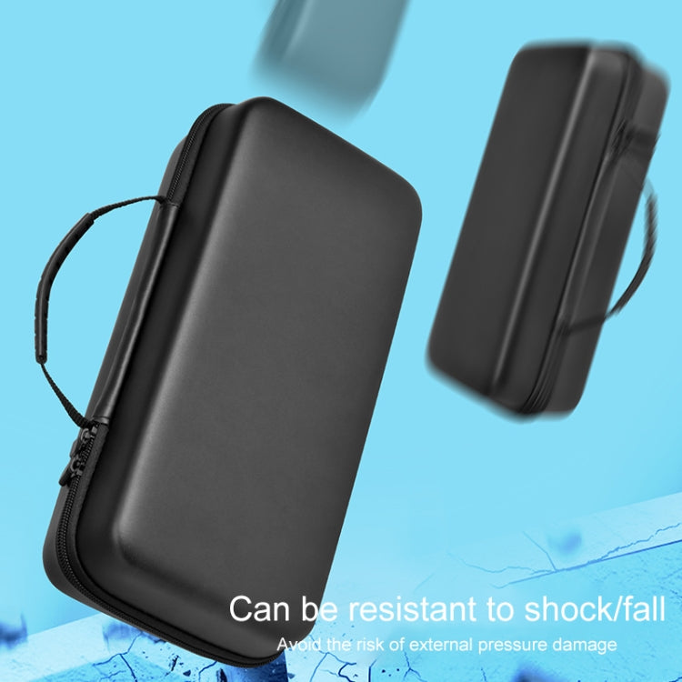 For Lenovo Legion Go  Portable EVA Leather Grain Game Console Storage Bag(Black) - Accessories by PMC TechLife | Online Shopping South Africa | PMC TechLife