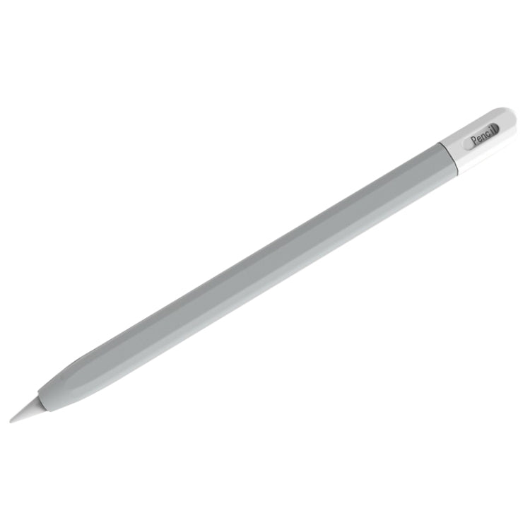 For Apple Pencil (USB-C) Stylus Pen Protective Cover with Nib Cover(Grey+White) - Pencil Accessories by PMC Jewellery | Online Shopping South Africa | PMC Jewellery | Buy Now Pay Later Mobicred