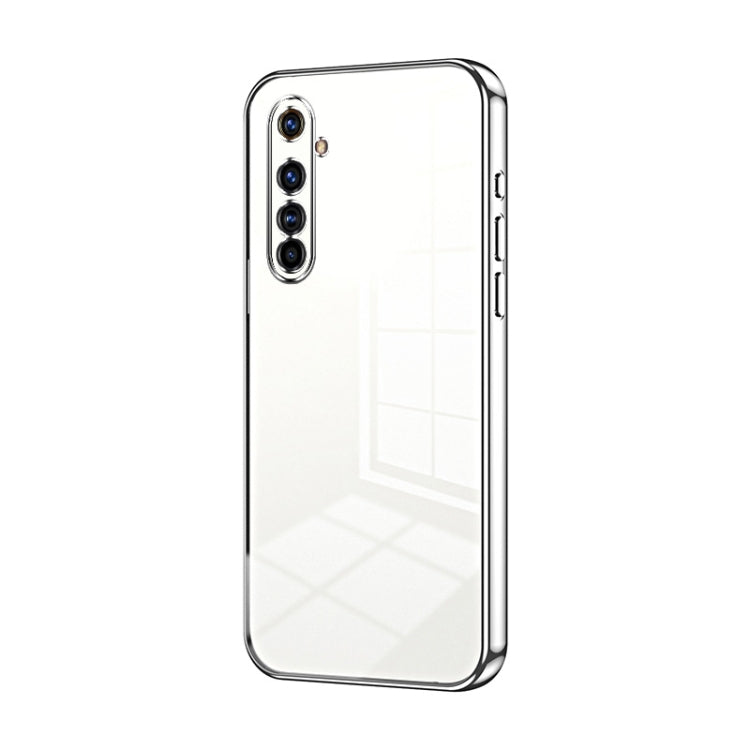 For Realme X50 Pro Transparent Plating Fine Hole Phone Case(Silver) - Realme Cases by PMC Jewellery | Online Shopping South Africa | PMC Jewellery