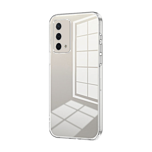 For OPPO K9 Transparent Plating Fine Hole Phone Case(Transparent) - OPPO Cases by PMC Jewellery | Online Shopping South Africa | PMC Jewellery | Buy Now Pay Later Mobicred