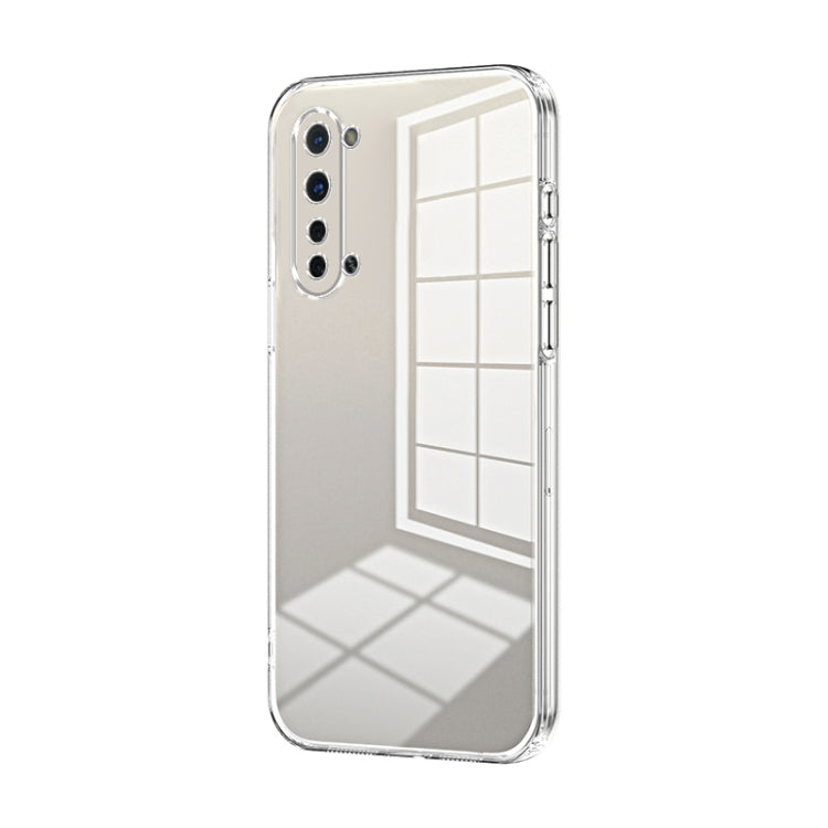 For OPPO Reno3 5G / Find X2 Lite Transparent Plating Fine Hole Phone Case(Transparent) - free shipping - PMC TechLife - Order now!