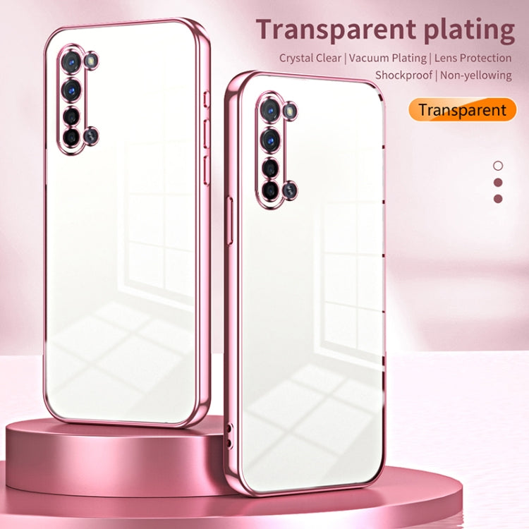 For OPPO Reno3 5G / Find X2 Lite Transparent Plating Fine Hole Phone Case(Transparent) - free shipping - PMC TechLife - Order now!