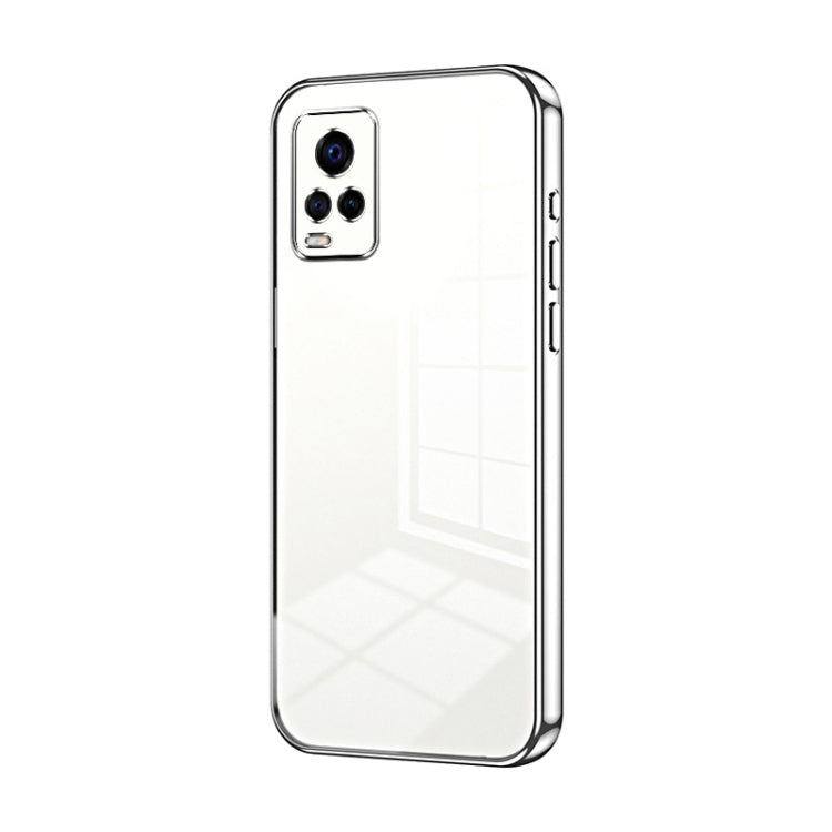 For vivo S7 / V20 Pro Transparent Plating Fine Hole Phone Case(Silver) - vivo Cases by PMC Jewellery | Online Shopping South Africa | PMC Jewellery | Buy Now Pay Later Mobicred