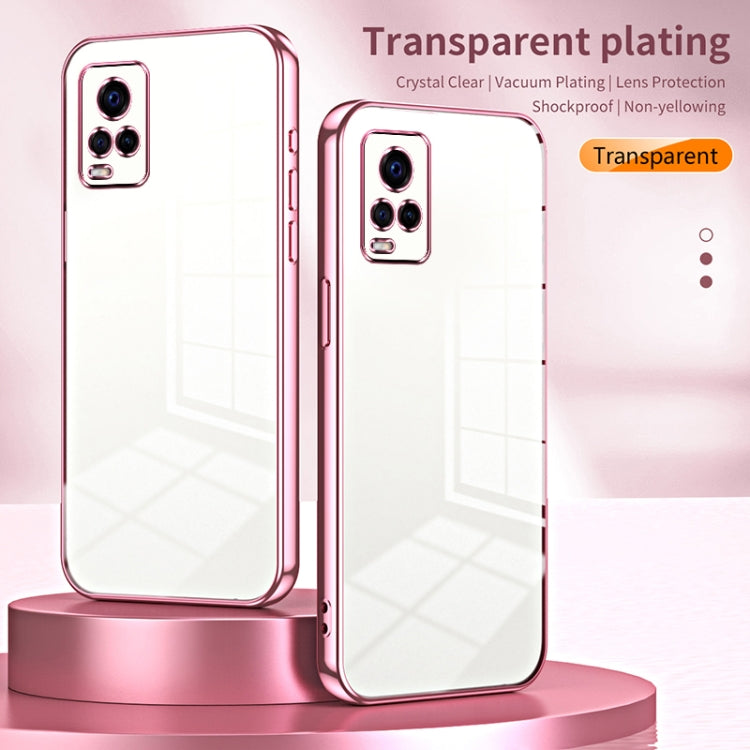 For vivo S7 / V20 Pro Transparent Plating Fine Hole Phone Case(Silver) - vivo Cases by PMC Jewellery | Online Shopping South Africa | PMC Jewellery | Buy Now Pay Later Mobicred
