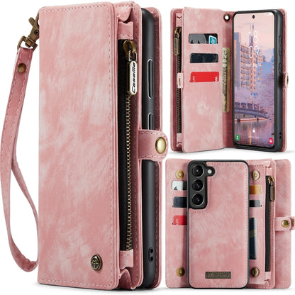 For Samsung Galaxy S24 5G CaseMe 008 Detachable Multifunctional Leather Phone Case(Pink) - Galaxy S24 5G Cases by CaseMe | Online Shopping South Africa | PMC Jewellery | Buy Now Pay Later Mobicred