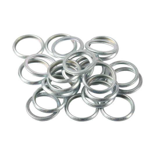 25pcs / Pack For Subaru Car Oil Drain Screw Washer 803916010(Silver) - Nuts & Bolts by PMC Jewellery | Online Shopping South Africa | PMC Jewellery