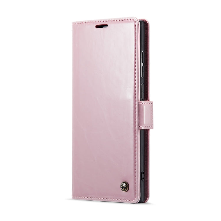 For Samsung Galaxy S24 Ultra 5G CaseMe 003 Crazy Horse Texture Flip Leather Phone Case(Pink) - Galaxy S24 Ultra 5G Cases by CaseMe | Online Shopping South Africa | PMC Jewellery | Buy Now Pay Later Mobicred