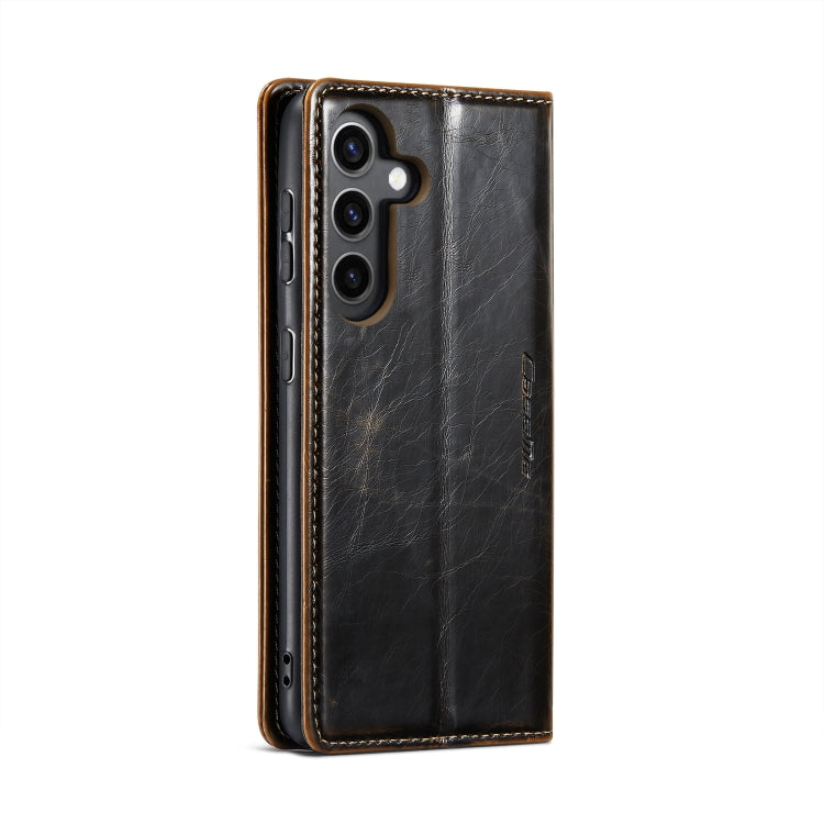 For Samsung Galaxy S24+ 5G CaseMe 003 Crazy Horse Texture Flip Leather Phone Case(Coffee) - Galaxy S24+ 5G Cases by CaseMe | Online Shopping South Africa | PMC Jewellery | Buy Now Pay Later Mobicred