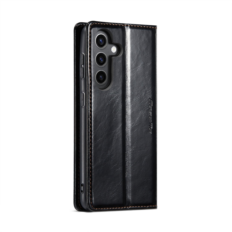 For Samsung Galaxy S24 5G CaseMe 003 Crazy Horse Texture Flip Leather Phone Case(Black) - Galaxy S24 5G Cases by CaseMe | Online Shopping South Africa | PMC Jewellery | Buy Now Pay Later Mobicred