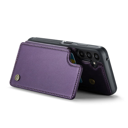 For Samsung Galaxy A25 4G CaseMe C22 PC+TPU Business Style RFID Anti-theft Leather Phone Case(Purple) - Galaxy Phone Cases by CaseMe | Online Shopping South Africa | PMC Jewellery | Buy Now Pay Later Mobicred