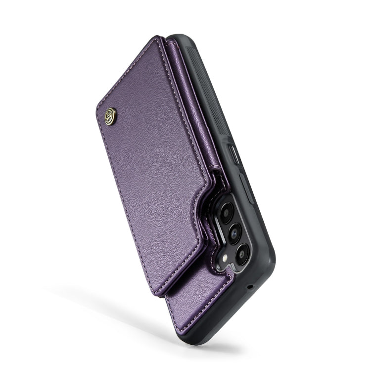 For Samsung Galaxy A25 4G CaseMe C22 PC+TPU Business Style RFID Anti-theft Leather Phone Case(Purple) - Galaxy Phone Cases by CaseMe | Online Shopping South Africa | PMC Jewellery | Buy Now Pay Later Mobicred