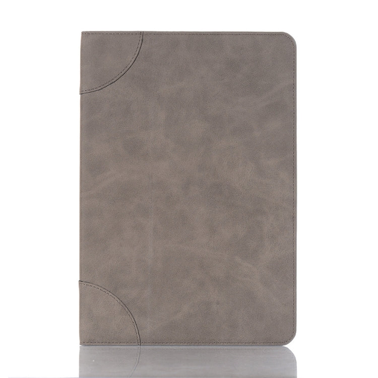 For Samsung Galaxy Tab S9 Retro Book Leather Tablet Case(Grey) - Galaxy Tab S9 Cases by PMC Jewellery | Online Shopping South Africa | PMC Jewellery | Buy Now Pay Later Mobicred